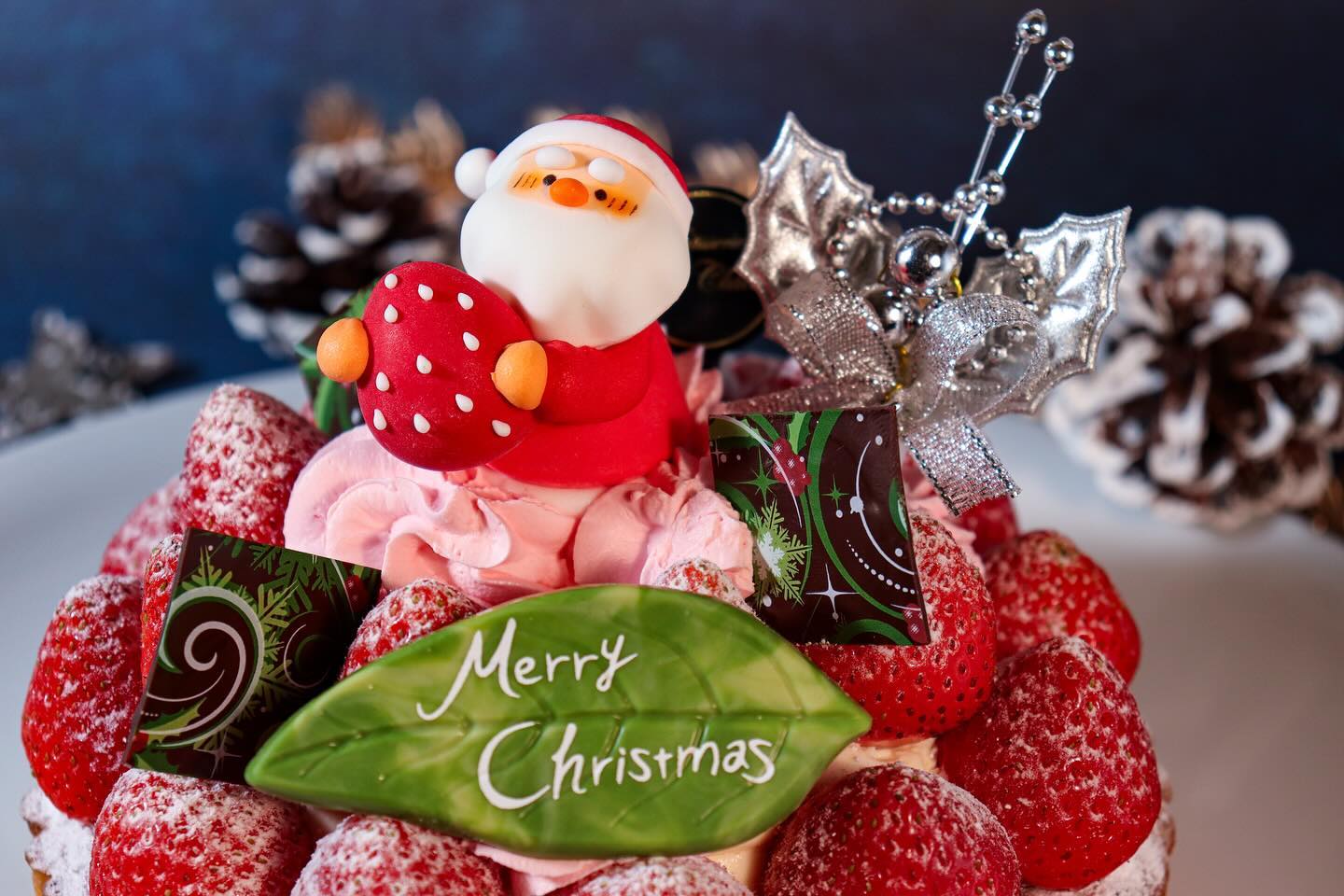 クリスマスケーキNO.6

X'mas 苺タルト 5 号 (15cm)
¥4,100( 税込 ¥4,428)
限定 300台
 
アーモンドクリームと共に 
香ばしく焼き上げたサクサクの 
タルト生地にカスタードクリームと
丸ごとの 苺をふんだんに飾りました。
